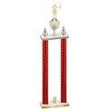 Double Red Carbon Fiber Year Archery Trophy