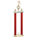 Double Red Carbon Fiber Third Place Skater Trophy