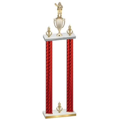 Double Red Carbon Fiber Victory Holiday Trophy
