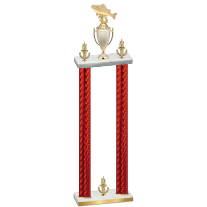 Double Red Carbon Fiber Victory Fishing Trophy