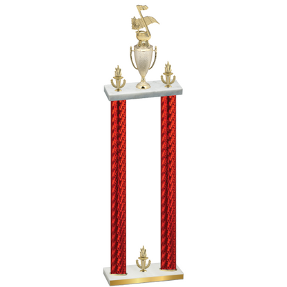 Double Red Carbon Fiber Victory Music Trophy