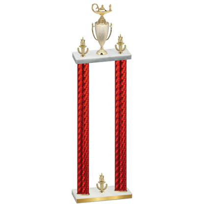 Double Red Carbon Fiber Victory Academics Trophy