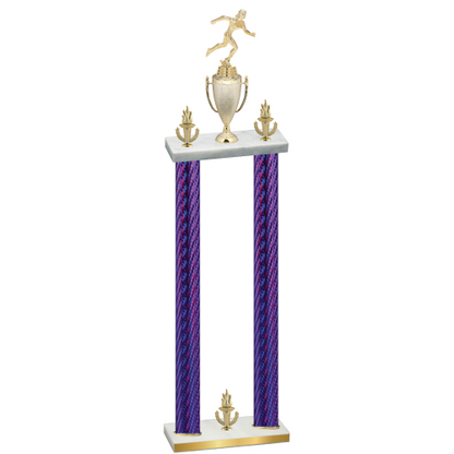 Double Purple Carbon Fiber Victory Running Trophy