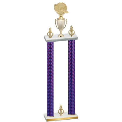 Double Purple Carbon Fiber Victory Running Trophy