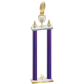 Double Purple Carbon Fiber Fourth Place Football Trophy