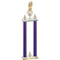 Double Purple Carbon Fiber Victory Football Trophy