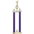 Double Purple Carbon Fiber Victory Tennis Trophy