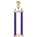 Double Purple Carbon Fiber First Place Basketball Trophy
