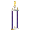 Double Purple Carbon Fiber Second Place Pickleball Trophy