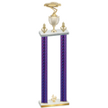 Double Purple Carbon Fiber Fourth Place Cars Trophy