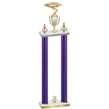 Double Purple Carbon Fiber Year Cars Trophy