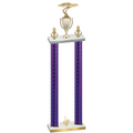 Double Purple Carbon Fiber First Place Cars Trophy