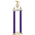 Double Purple Carbon Fiber First Place Fishing Trophy