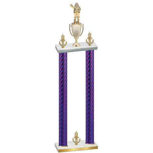 Double Purple Carbon Fiber Victory Holiday Trophy