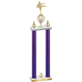 Double Purple Carbon Fiber Year Karate Trophy