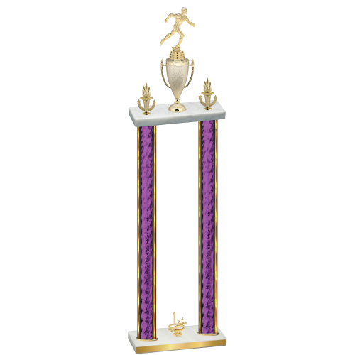 Double Purple Glacier First Place Running Trophy