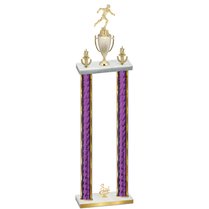 Double Purple Glacier Third Place Running Trophy