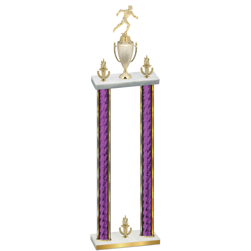 Double Purple Glacier Victory Running Trophy