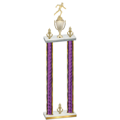 Double Purple Glacier Victory Running Trophy
