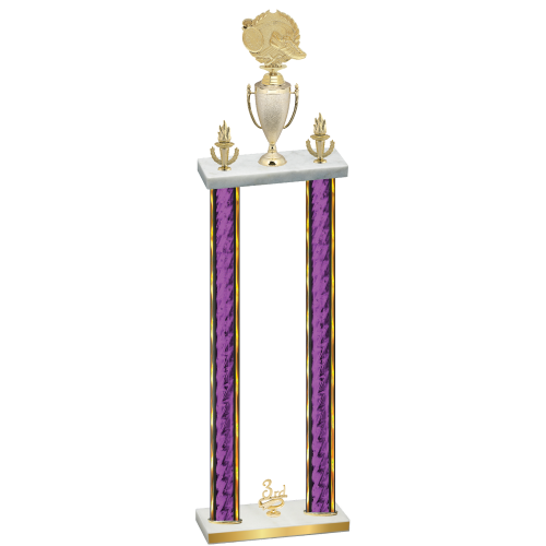 Double Purple Glacier Third Place Running Trophy