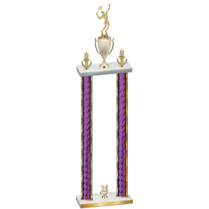 Double Purple Glacier Year Tennis Trophy