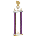 Double Purple Glacier Third Place Tennis Trophy