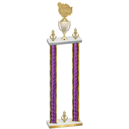 Double Purple Glacier Victory Tennis Trophy