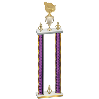 Double Purple Glacier Victory Tennis Trophy