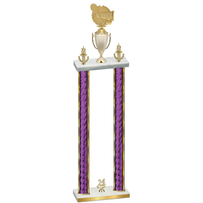 Double Purple Glacier Year Tennis Trophy