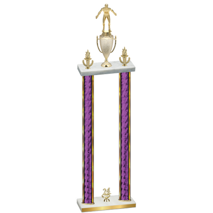 Double Purple Glacier Year Wrestling Trophy