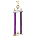 Double Purple Glacier Victory Bowling Trophy