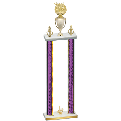 Double Purple Glacier First Place Bowling Trophy