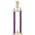 Double Purple Glacier Victory Bowling Trophy