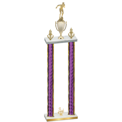 Double Purple Glacier Third Place Swimming Trophy