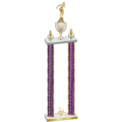 Double Purple Glacier Second Place Tennis Trophy