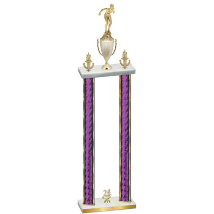 Double Purple Glacier Year Tennis Trophy