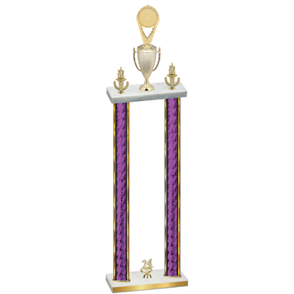 Double Purple Glacier Year Insert Trophy