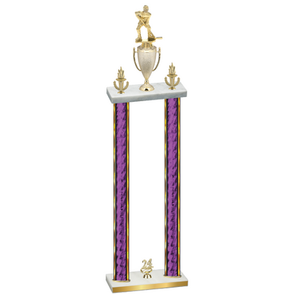 Double Purple Glacier Year Hockey Trophy