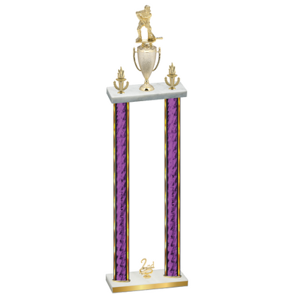 Double Purple Glacier Second Place Hockey Trophy