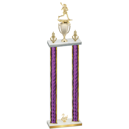 Double Purple Glacier Second Place Lacrosse Trophy