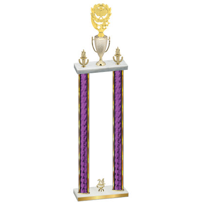Double Purple Glacier Year Pickleball Trophy