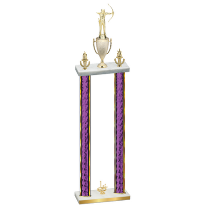 Double Purple Glacier First Place Archery Trophy