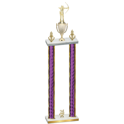 Double Purple Glacier Year Archery Trophy