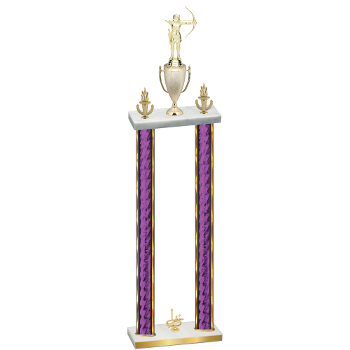 Double Purple Glacier First Place Archery Trophy