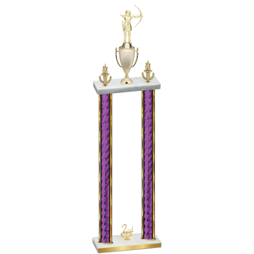Double Purple Glacier Second Place Archery Trophy