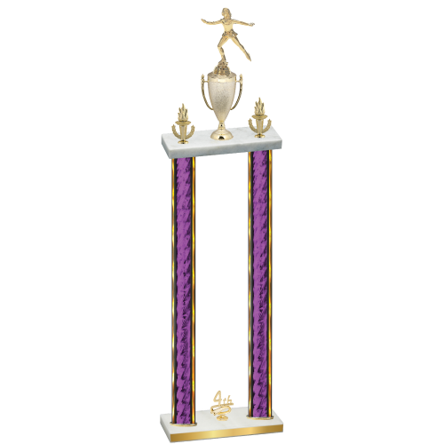 Double Purple Glacier Fourth Place Skater Trophy