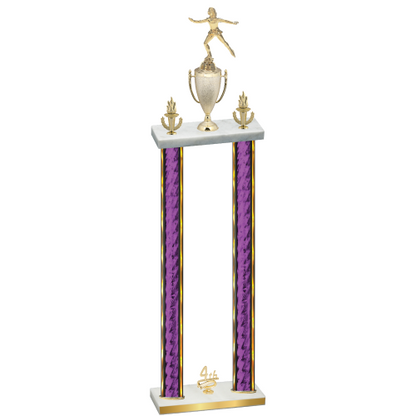 Double Purple Glacier Fourth Place Skater Trophy