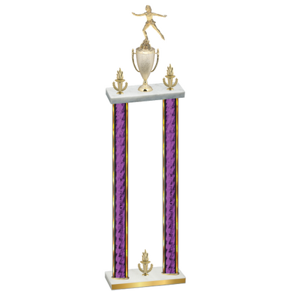 Double Purple Glacier Victory Skater Trophy