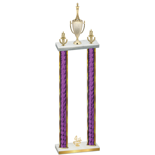 Double Purple Glacier Fourth Place Chess Trophy