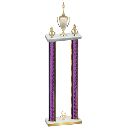 Double Purple Glacier Fourth Place Chess Trophy